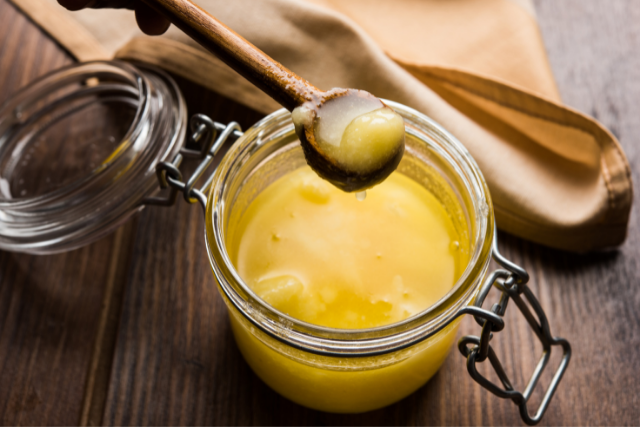 Ghee is permissible in a sattvic diet