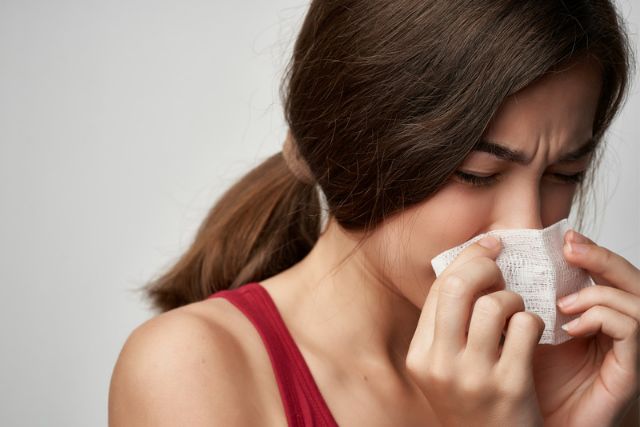 In a common cold, your nose gets blocked with a cough which results in a postnasal drip in your throat